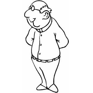 300x300 In Glasses Coloring Page