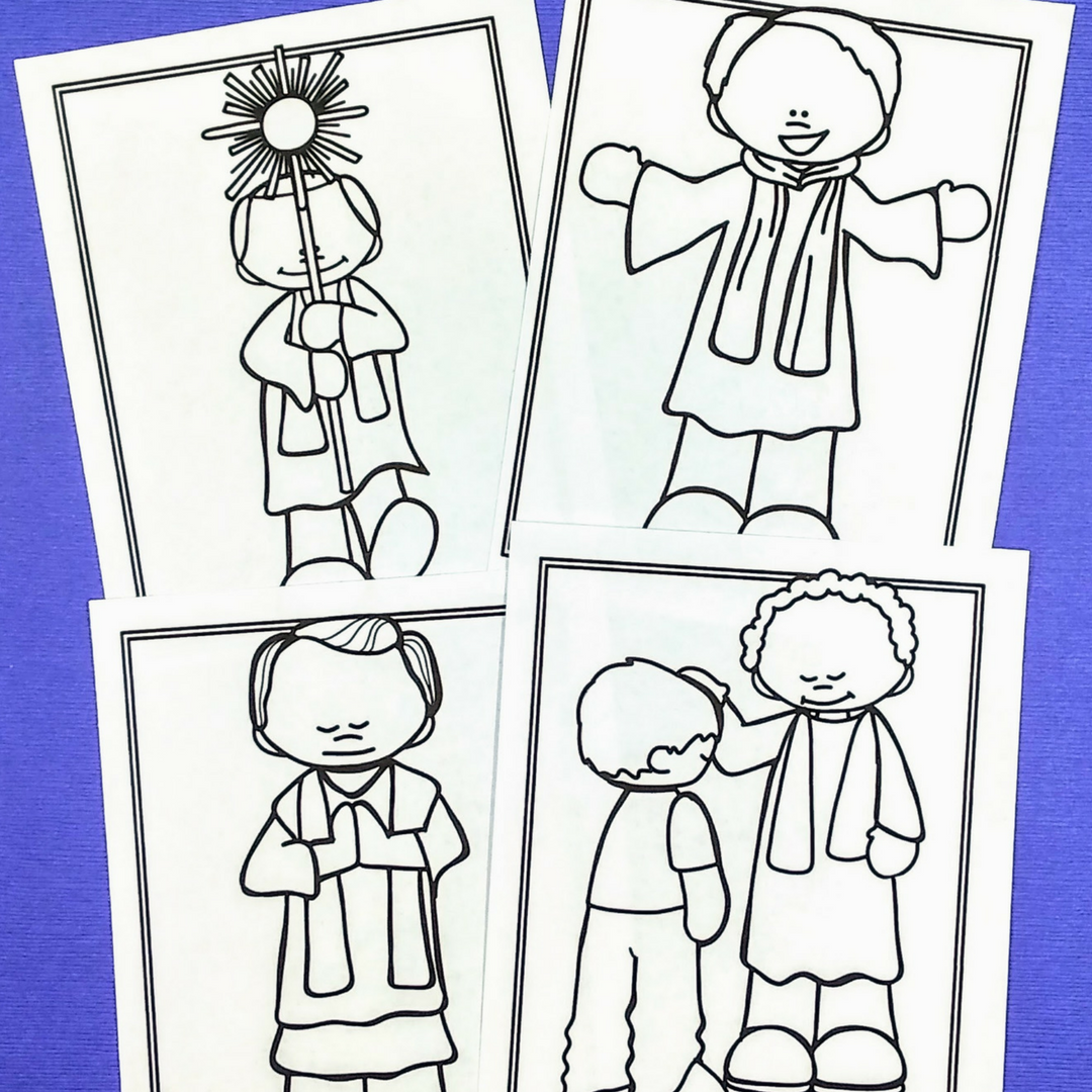 1080x1080 Priest Coloring Pages For Catholic Kids