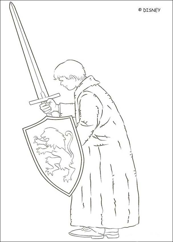 607x850 Prince Caspian Coloring Pages