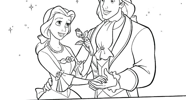 728x393 Princess And Prince Coloring Pages Prince And Princess Coloring