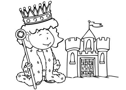 424x302 Princess Prince Coloring Pages