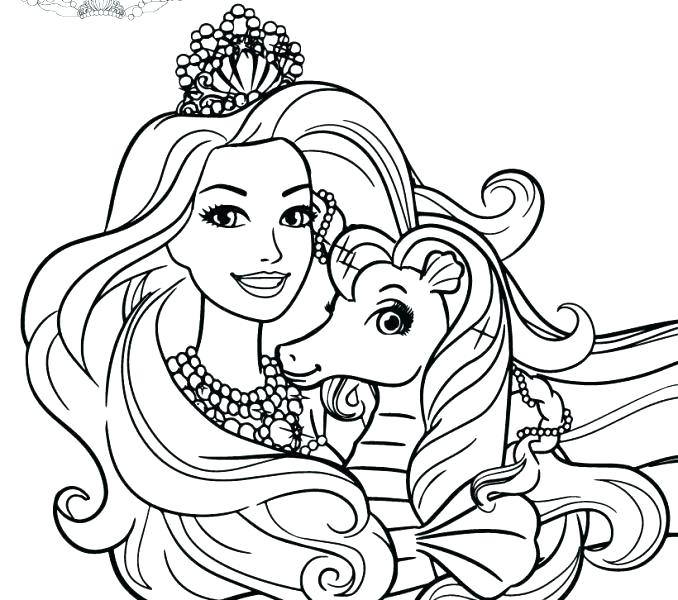 678x600 Free Barbie Coloring Pages Coloring Pages Of Barbie Princess