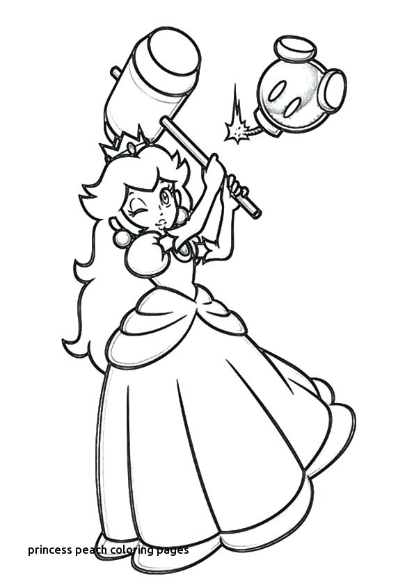 595x842 Princess Peach Coloring Pages Print Coloring Image For Princess