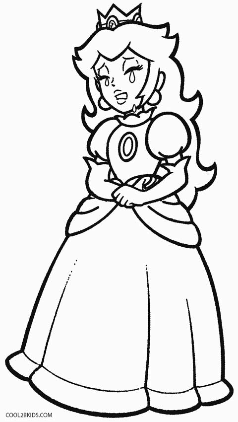 480x850 Printable Princess Peach Coloring Pages For Kids
