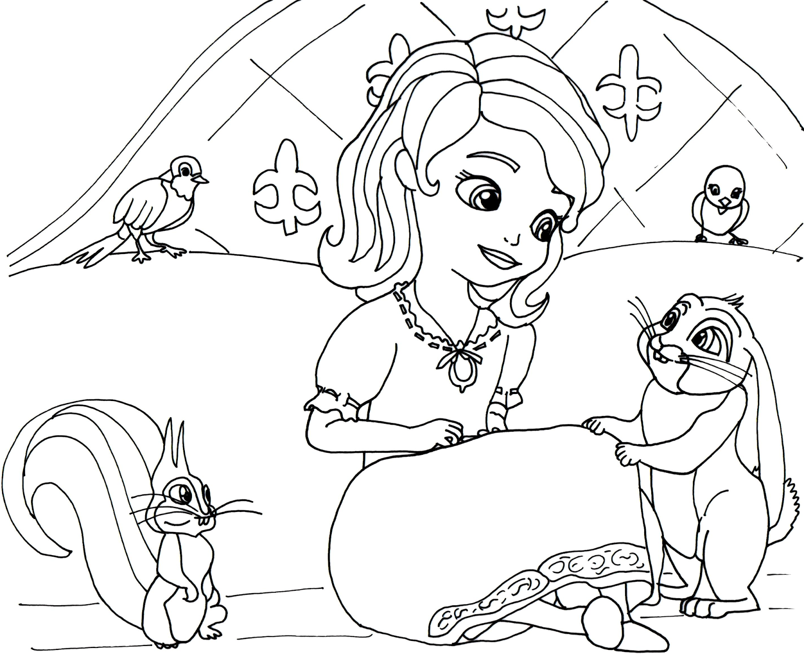 1600x1313 Sofia The First Coloring Pages Printable Tagged With Princess