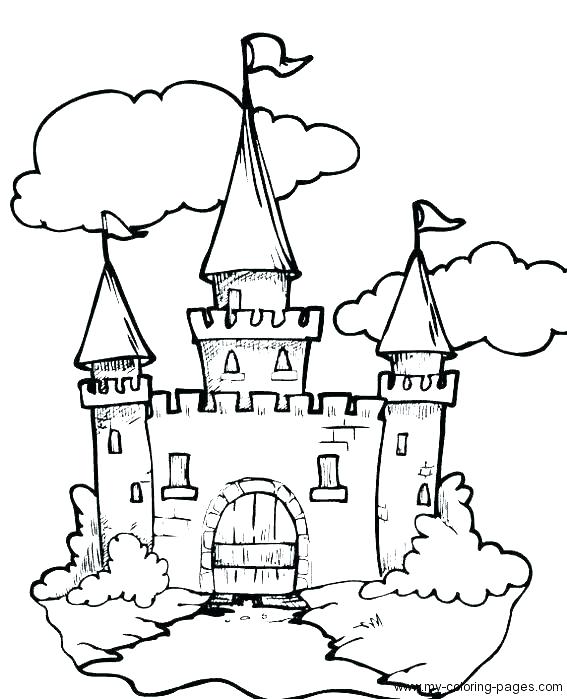 567x699 Princess Castle Coloring Pages Water Day Page Book C