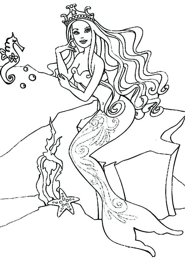 600x840 Barbie Horse Coloring Pages Barbie Princess Barbie Princess