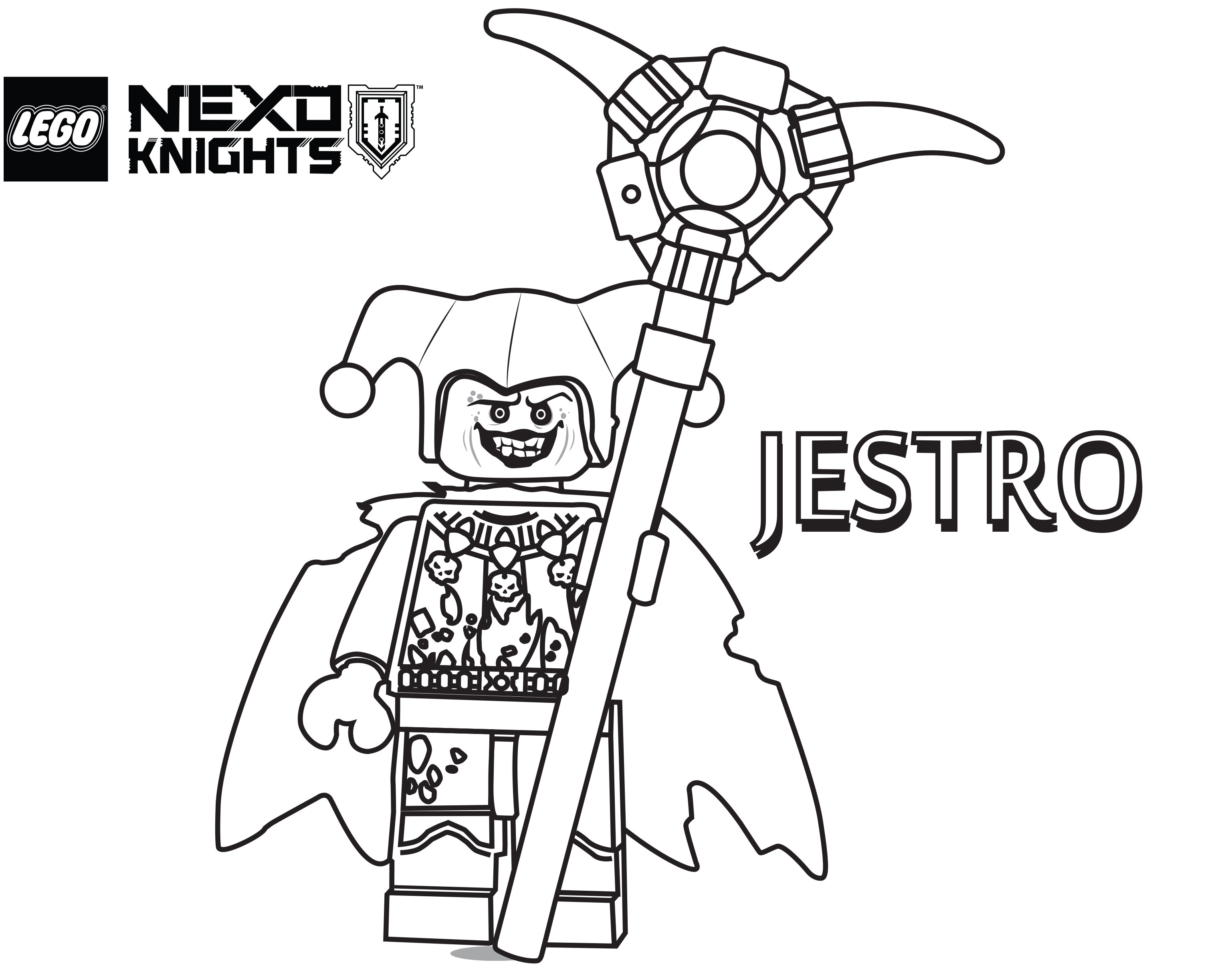 3074x2416 Lego Nexo Knights Coloring Pages
