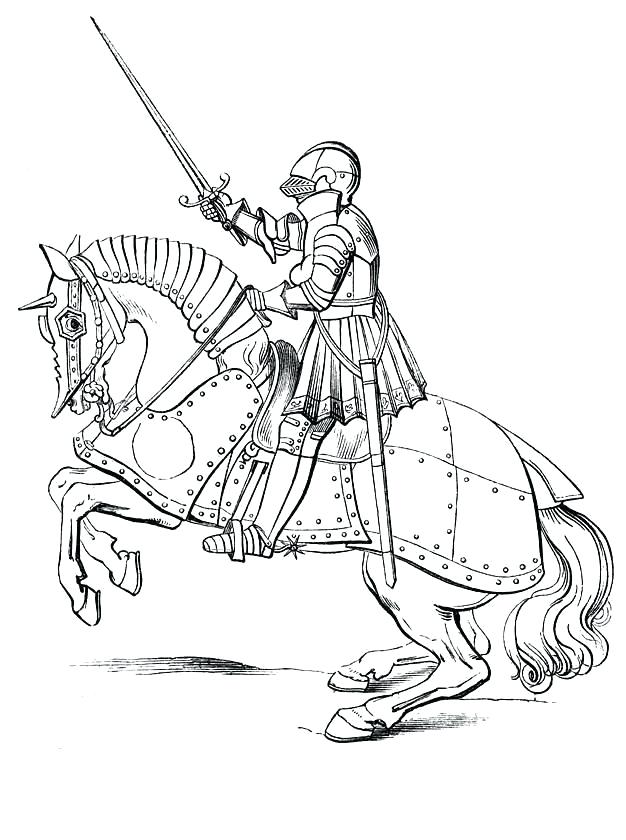 626x840 Medieval Coloring Pages Castle Knight Coloring Page Coloring Page