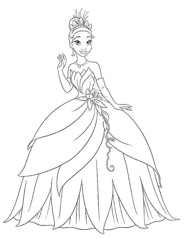 600x778 Princess And The Frog Coloring Pages