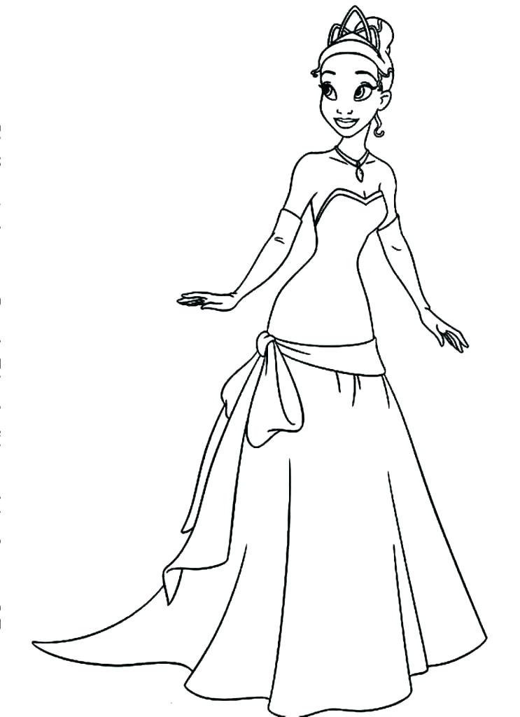 743x1024 Princess Tiana Coloring Pages Girls All Princess Coloring Pages