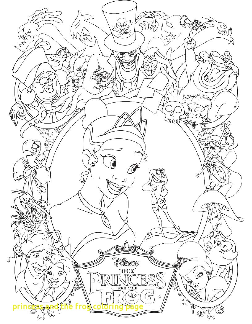 816x1049 Princess And The Frog Coloring Page With Princess Tiana Was