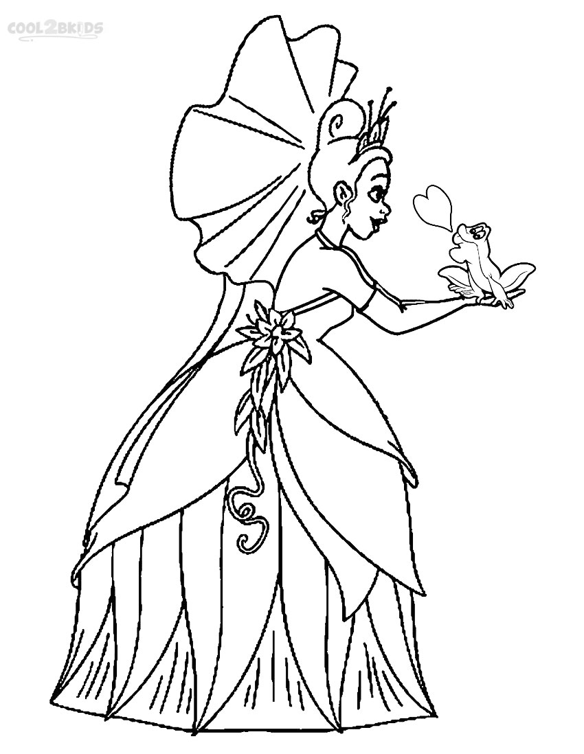 850x1098 Printable Princess Tiana Coloring Pages For Kids