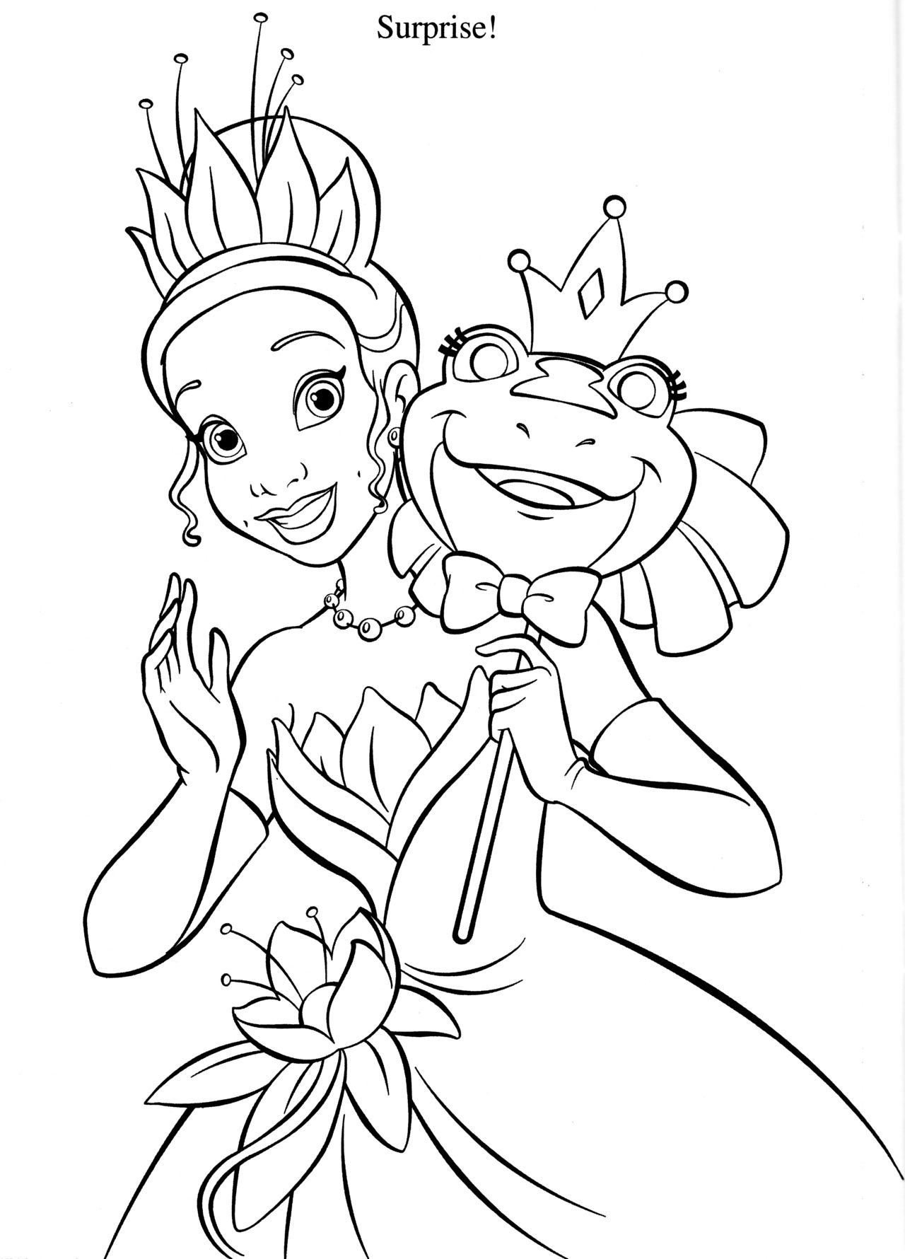 1280x1780 The Princess The Frog Coloring Page Coloring Pages Of Epicness