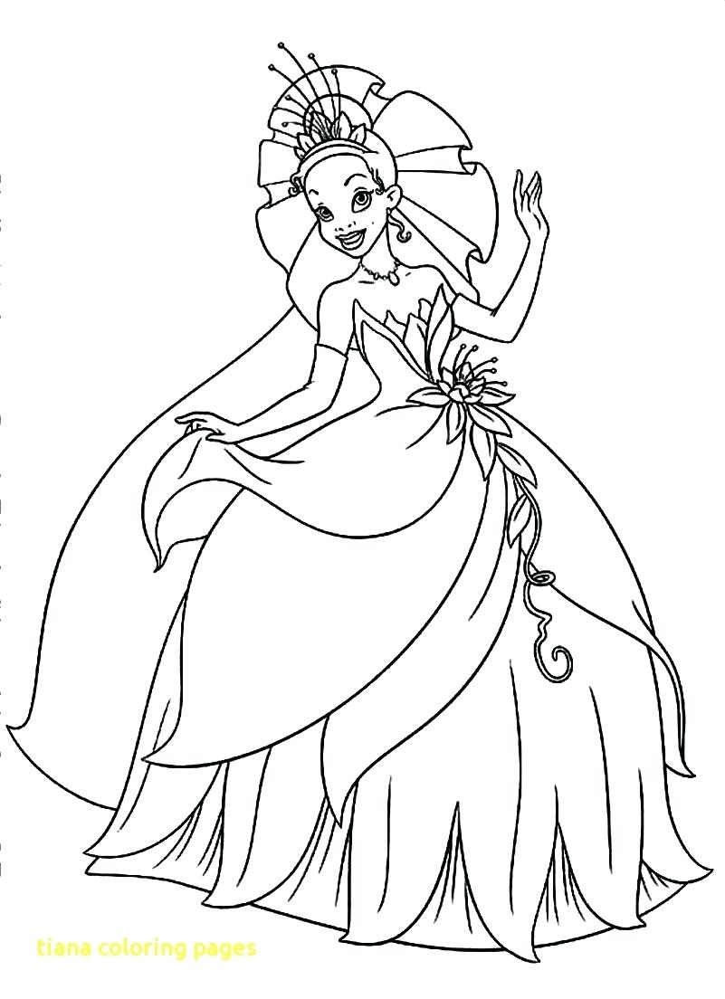 801x1104 Coloring Pages Tiana Coloring Pages With Printable Princess
