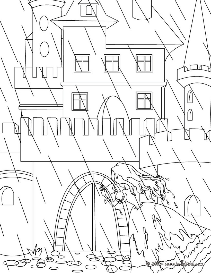 820x1060 The Princess And The Pea Tale Coloring Pages