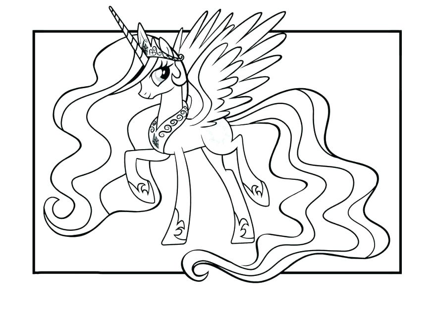 878x644 Princess And Unicorn Coloring Pages Unicorn Coloring Sheet