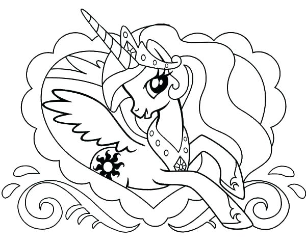 600x481 Unicorn Coloring Pages App