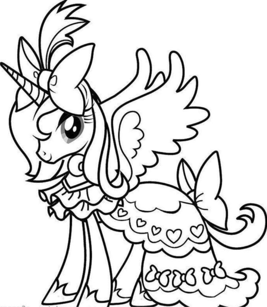 900x1032 Energy Free Unicorn Coloring Pages Princess Pi