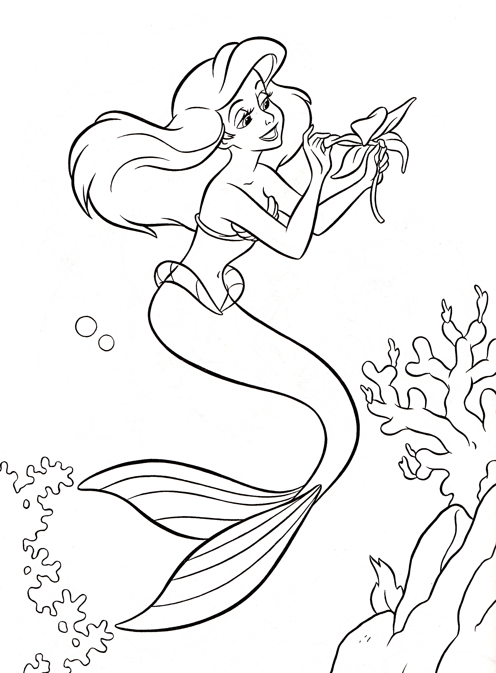 1972x2676 Drawn Princess Colouring Page