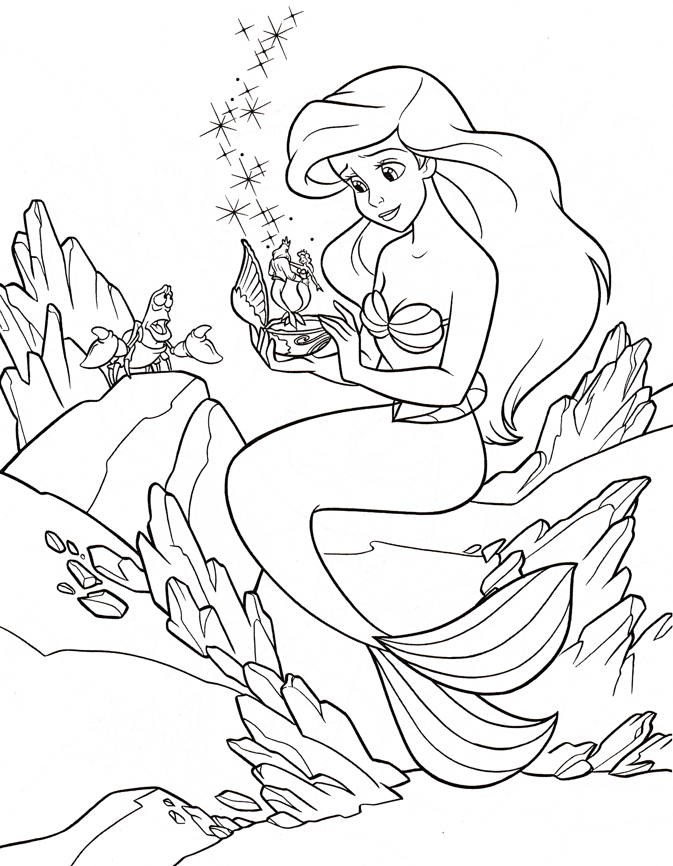 2175x2799 Princess Ariel Coloring Pages Kids Color Bros Ribsvigyapan Com
