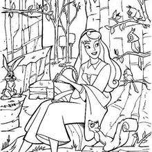220x220 Princess Aurora Dancing Coloring Pages