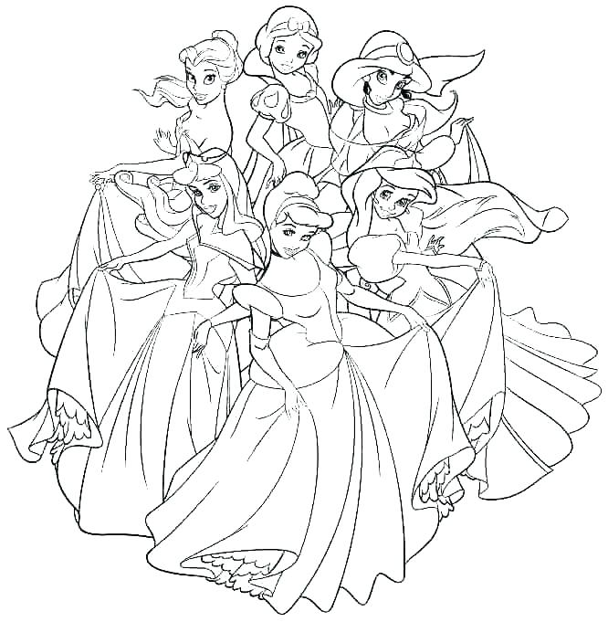 666x681 Princess Baby Coloring Pages Kids Coloring Princess Disney