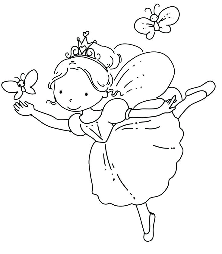 736x845 Coloring Pages Ballerina Ballerina Coloring Pages With Butterfly