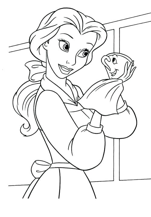 500x720 Belle Princess Coloring Pages Free Coloring Pages For Kids