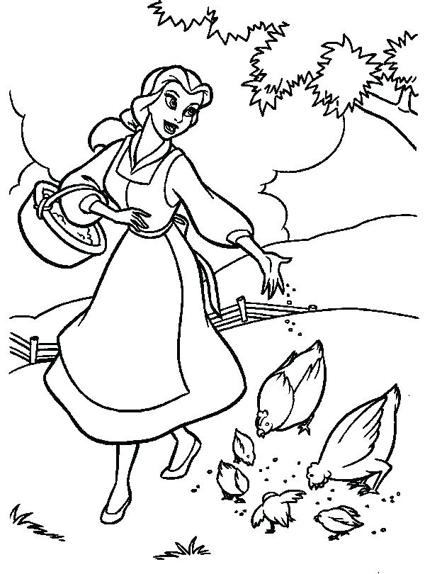600x810 Coloring Pages Belle Belle Coloring Page Belle Princess Coloring