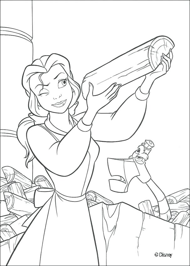 607x850 Coloring Pages Belle This Is Princess Page Pictures Large Size