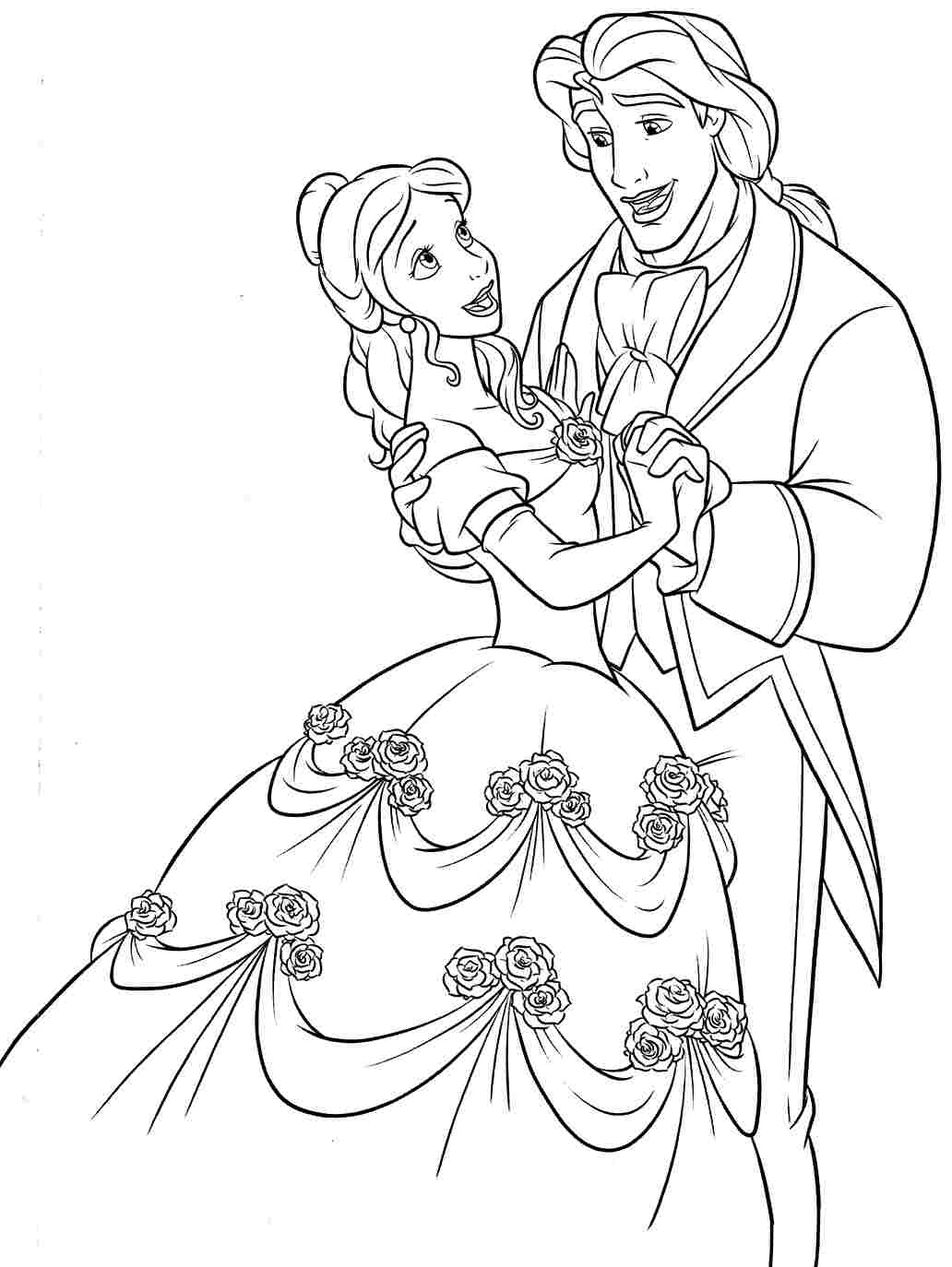 1032x1374 Beauty And The Beast Coloring Pages Printable Free Coloring