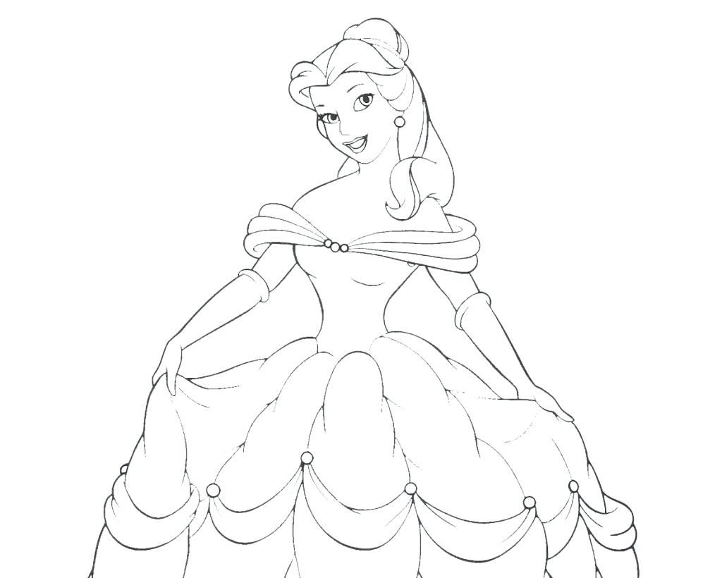 1024x820 Coloring Pages Princess Belle Coloring Pages Disney Princesses