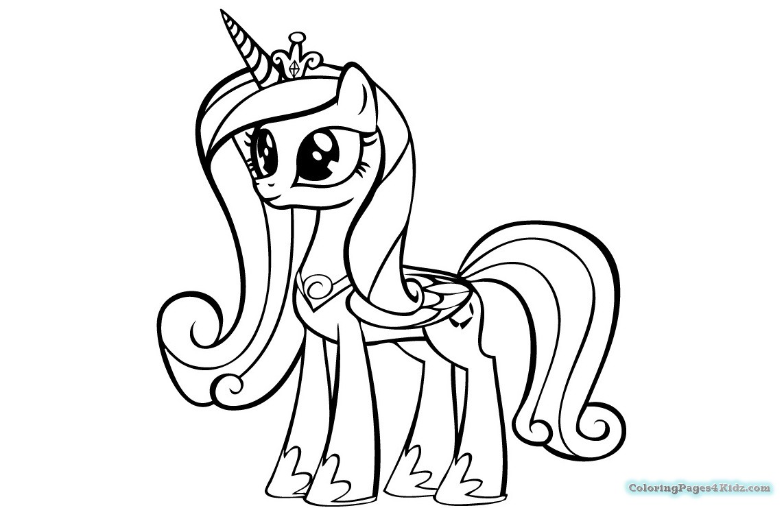 1143x741 My Little Pony Princess Cadence Coloring Pages In Coloring My