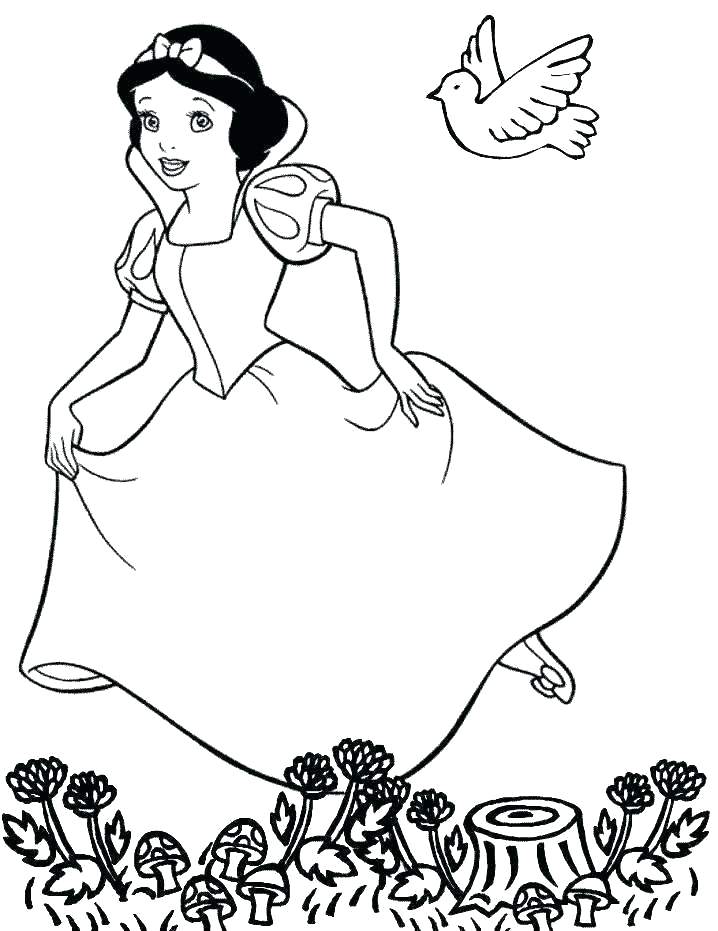 718x931 Free Printable Disney Princess Christmas Coloring Pages Cartoon
