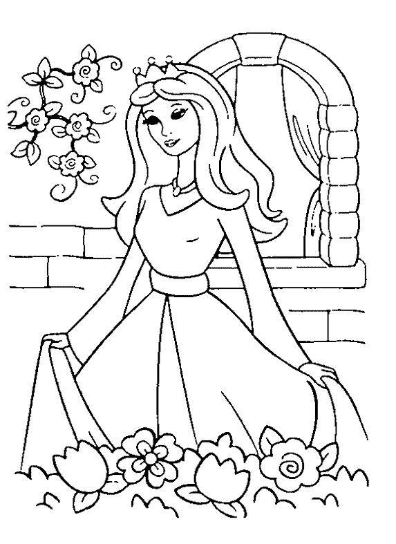 573x787 Princess Coloring Page Coloring Book
