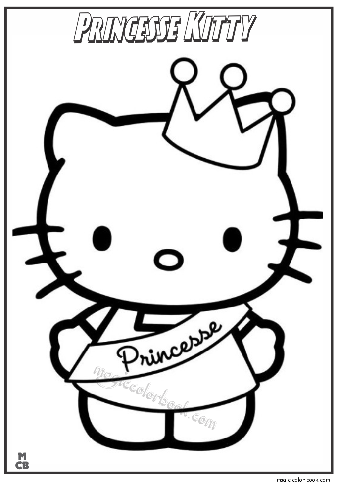 685x975 Princess Kitty Coloring Pages