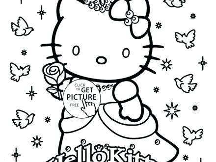 440x330 Princess Cat Coloring Pages