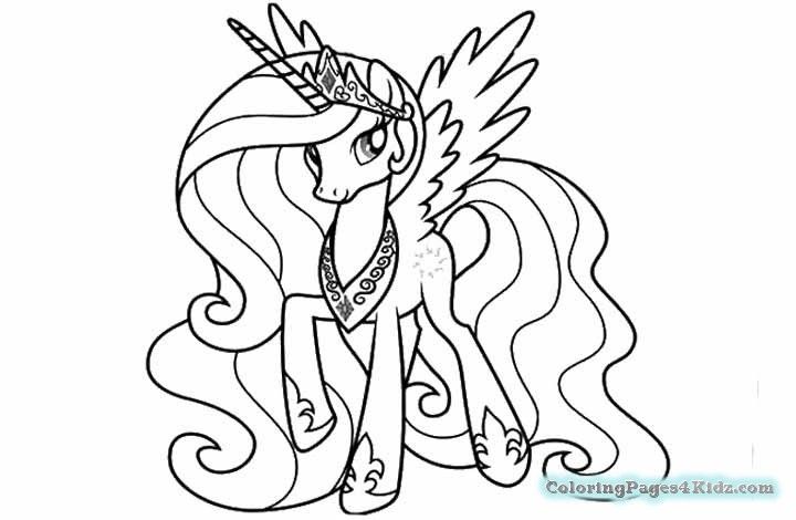 720x470 Princess Celestia Coloring Page