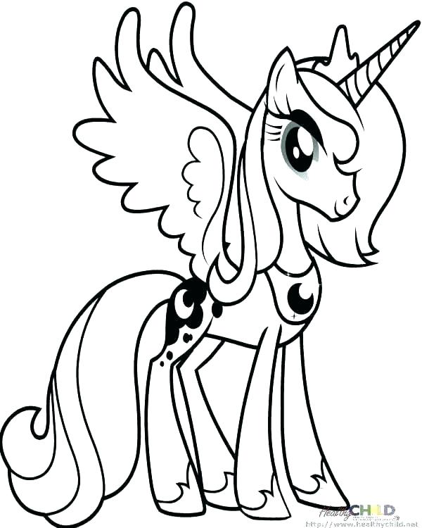 600x750 Princess Celestia Coloring Pages