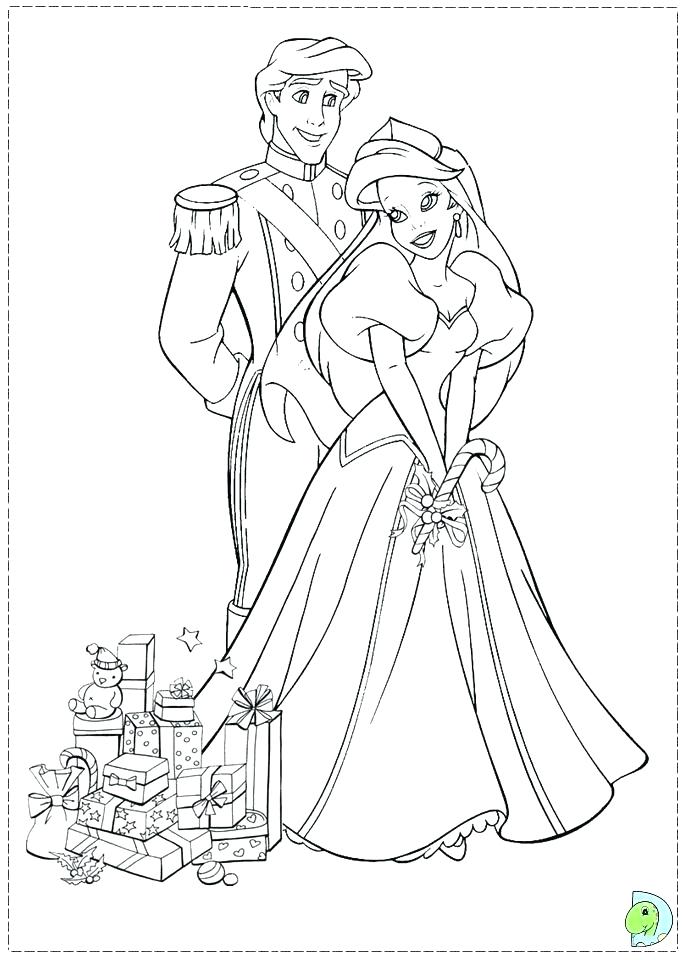 691x960 Princess Christmas Coloring Pages