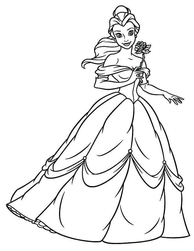 670x867 Disney Belle Coloring Pages Bell Coloring Page Bell Coloring Page