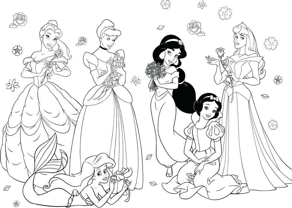 Princess Coloring Pages For Toddlers at GetDrawings | Free download