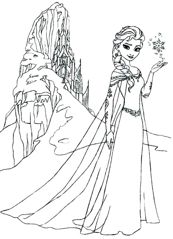 600x828 Little Anna And Elsa Coloring Pages Princess Coloring Pages Frozen