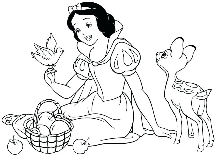 736x531 Snow White Coloring Sheet Frozen Coloring Pages Princess Coloring