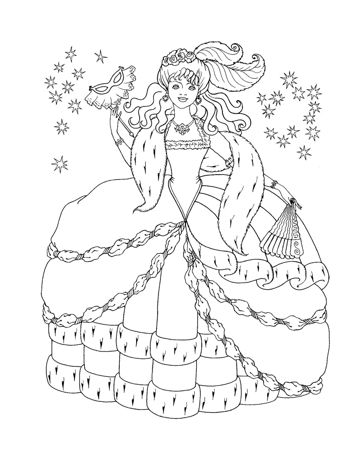 1236x1600 Free Printable Disney Princess Coloring Pages For Kids