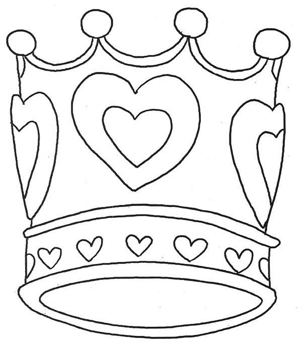 600x691 Princess Crown Coloring