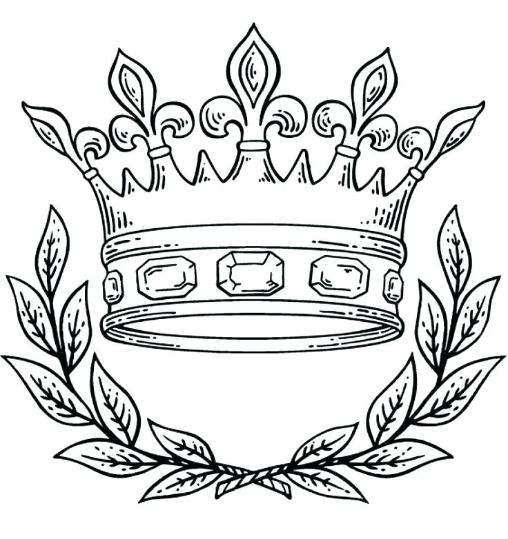 736x782 Tiara Coloring Page Crown Coloring Page Crown King Queen Coloring