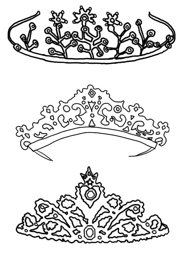 600x844 Type Of Princess Crown Coloring Page