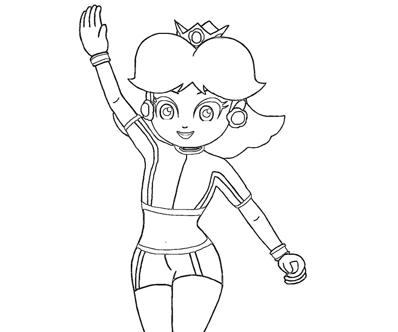 800x667 Mario Princess Daisy Coloring Pages